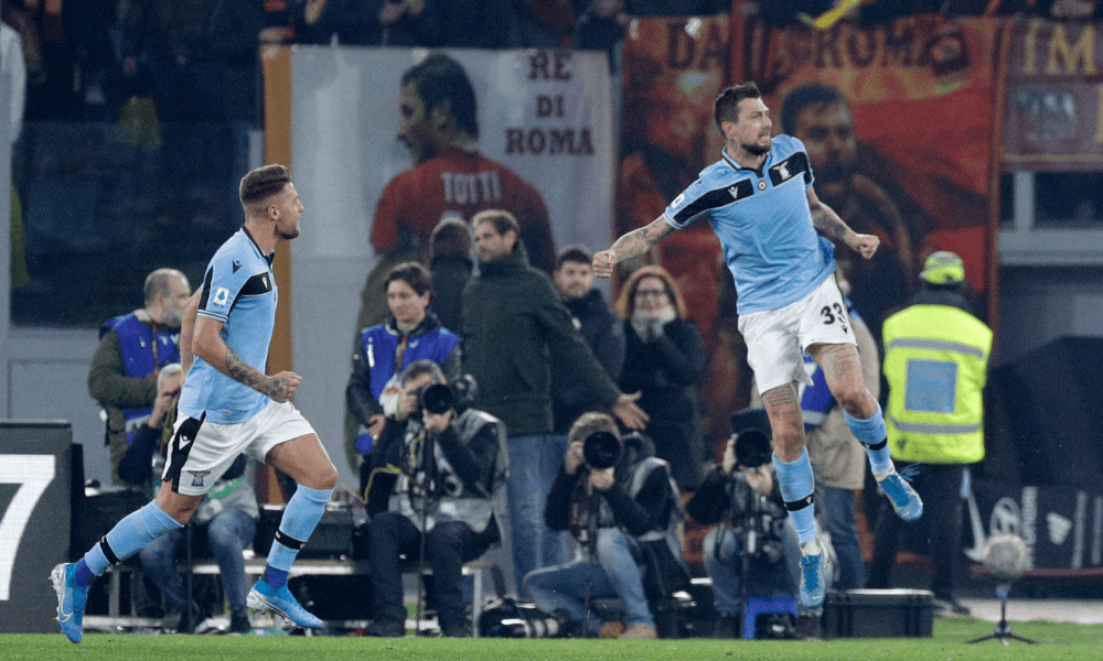 Lazio Rím gól v derby proti AS Rím