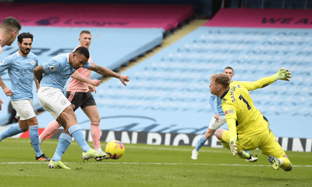 Gabriel Jesus Manchester City gól proti Sheffieldu