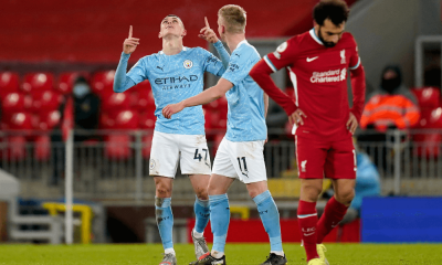 Phil Foden gól proti Liverpoolu