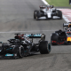 Hamilton a Verstappen počas Veľkej ceny Bahrainu