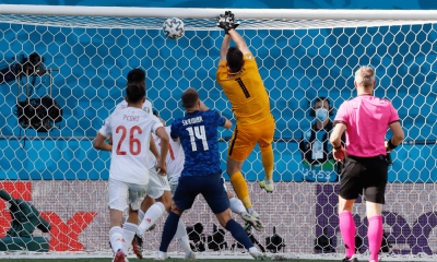 Dúbravka vlastný gól v zápase Slovensko - Španielsko