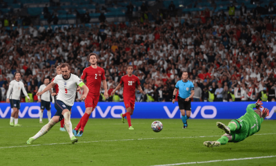 Harry Kane - penalta - Anglicko - Dánsko EURO 2020