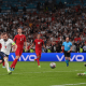 Harry Kane - penalta - Anglicko - Dánsko EURO 2020