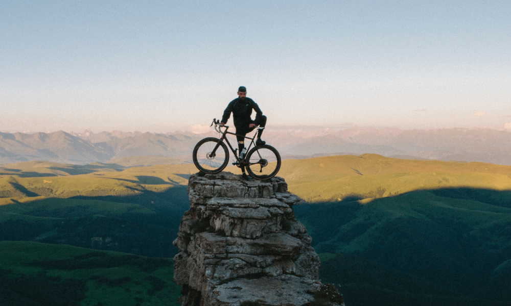 Kalokagatia - muž na bicykli