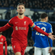 Henderson gól v zápase Everton - Liverpool