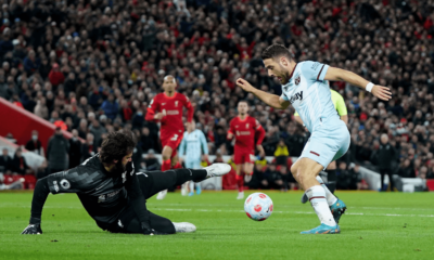 Zákrok Alisson, Liverpool - West Ham