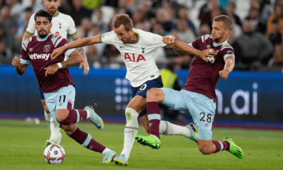 Harry Kane v zápase Tottenham - West Ham