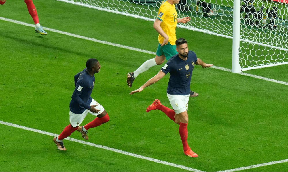 Olivier Giroud, Francúzsko - Austrália, MS vo futbale 2022