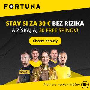 Fortuna Stávka bez rizika za 30 € vstupný bonus 300x300