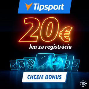 Tipsport bonus pre nových hráčov 20 EUR - 300x300